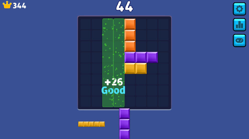 Bricky Blast Brick Clearing - Game screenshot