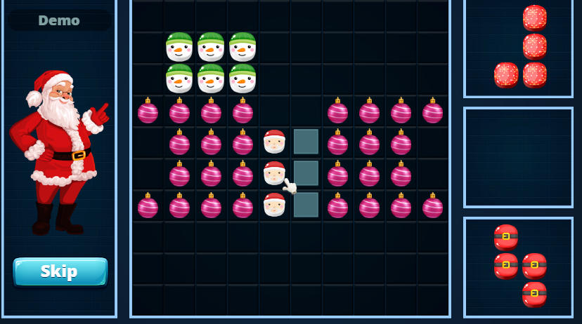 Christmas Block Challenge Festive Theme Christmas Block Challenge Festive Theme - Game screenshot