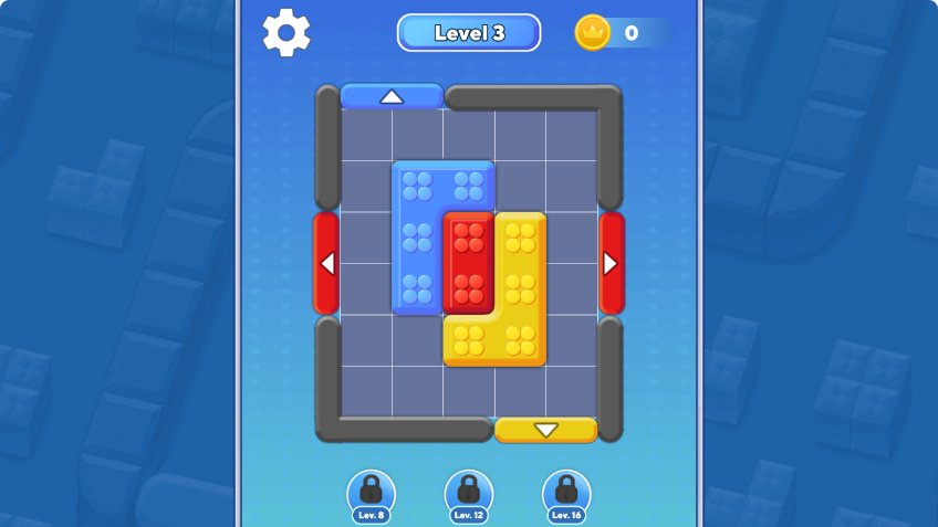 Color Block Jam Puzzle Board - Game screenshot