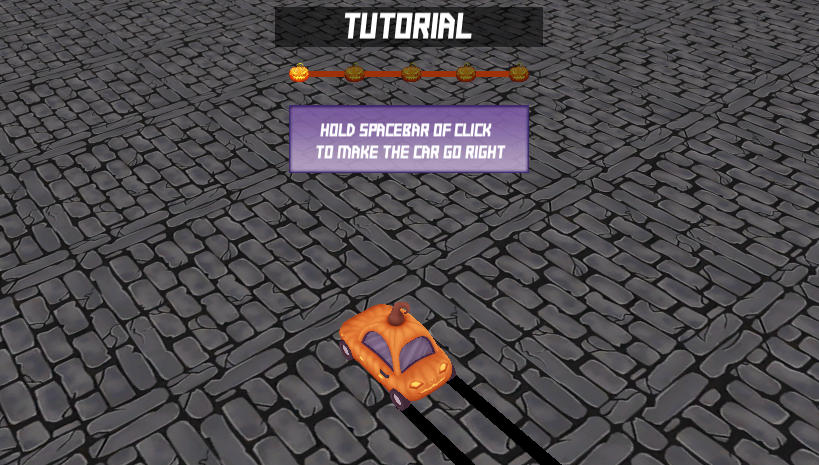 Drift Road Halloween Ghost Obstacles - Game screenshot