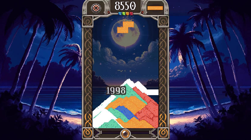 Dustrix Line Clear Dust Effect - Game screenshot