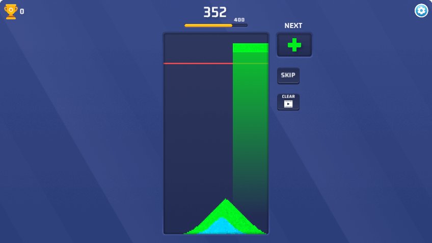 Sandtrix Line Clear Effect - Game screenshot