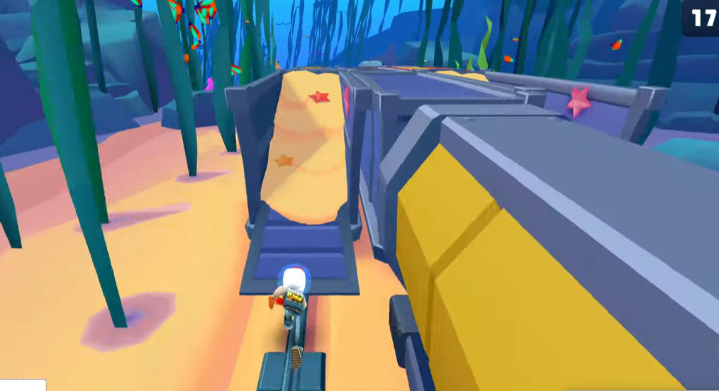Subway Surfers Underwater Ocean Depths - Game screenshot